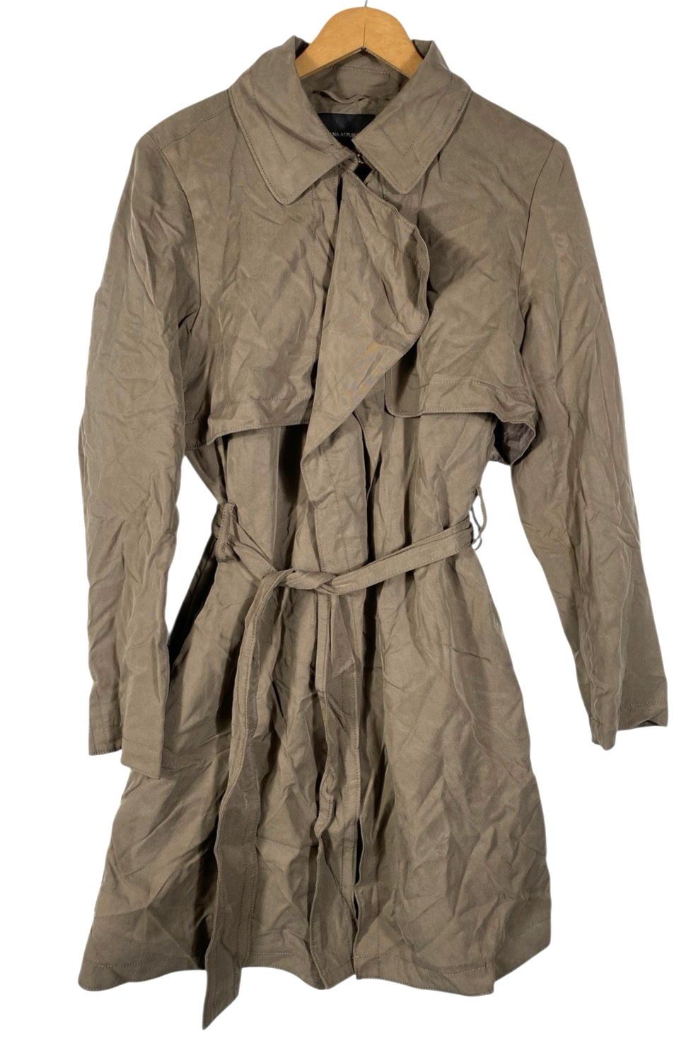 Banana Republic Soft Trench Coat Jacket Medium Womens NEW Brown Preppy O... - $119.99