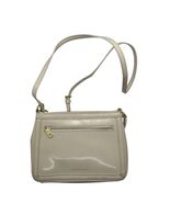 Lauren Ralph Lauren Crossbody Bag Beige Faux Leather Adjustable Strap Go... - €16,48 EUR