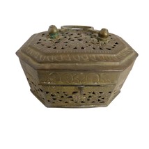  Indian Middle Eastern Copper Betel Box Vintage - $15.83