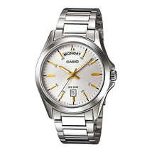 Casio MTP1370D-7A2 Men&#39;s Classic Stainless Steel Silver Watch - £54.94 GBP