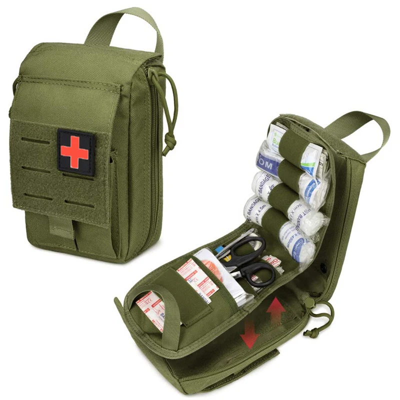 Tactical Molle Medical Bag First Aid EDC Tool Pouch Military Outdoor Hiking - £16.37 GBP+