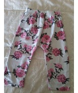 lovely floral pink rose  baby girls leggings age 18-24 months  86-92cm - £3.89 GBP