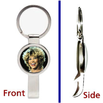 Tina Turner Pendant or Keychain metal secret bottle opener - $14.39