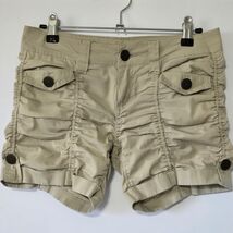 Women&#39;s Cargo Ruched Shorts Khaki Casual Summer Beach Outdoor Adventure - $363.21 MXN