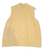 Vtg Talbots Womens Sz L Cable Knit Yellow Pullover Fisherman Golf Sweate... - €24,72 EUR