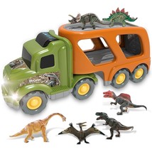 Car Truck Toy for 3 4 5 6 Years Old Boys and Girls, Dinosaur Transport T... - $85.68