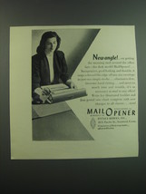 1949 Pitney-Bowes MailOpener Ad - New angle! - £14.45 GBP