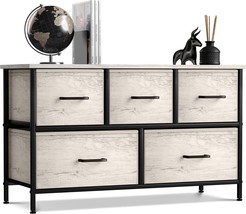 Sorbus Dresser With 5 Faux Wood Drawers - Storage Unit Organizer, And Dorm. - £83.12 GBP