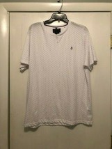 NWOT Denim &amp; Flower Ricky Singh Mens Short Sleeve Shirt XL Slim Fit Anchor - £14.80 GBP