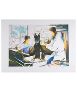 " The Vet " Da Raymond Poulet Firmato Litografia Le Di 250 53.7cm x 74.9... - $327.55