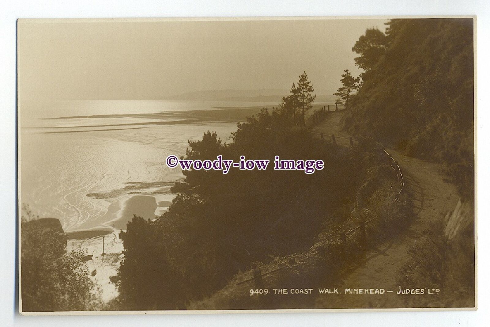 Ju567 - The Coast Walk , Minehead , Somerset , Judges postcard 9409 - $1.90