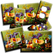 Still Life Fruits Pumpkin Grapes Light Switch Outlet Wall Plate Kitchen Hd Decor - $16.19+