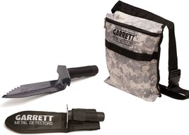 With Sheath And Camo Finds Pouch Combo, Garrett Edge Metal Detector Digger. - $67.93