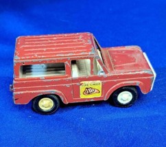  Vintage  Tootsie Toy  Fire Chief Red Bronco Truck Made in CHICAGO U.S.A. - £10.95 GBP