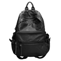 Luxury Backpack for Women Large Vintage Backpacks Woman Black Travel Back Pack F - £55.96 GBP