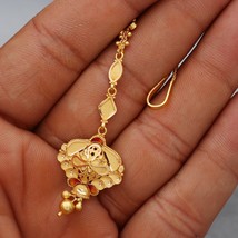 22k Yellow Gold Tikka Jewelry , Handmade design Indian gold Head Jewelry, - £527.25 GBP