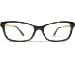 Bvlgari Eyeglasses Frames 4111-B 504 Brown Tortoise Gold Crystals 54-15-140 - $140.03