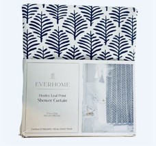 Everhome 72-Inch X 72-Inch Henley Leaf Long Shower Curtain in Maritime Blue - $37.50