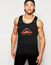 Nike Dri-Fit Rise 365 Men’s Trail Running Tank Black DJ0598-010 Size Small - £39.56 GBP
