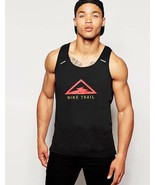Nike Dri-Fit Rise 365 Men’s Trail Running Tank Black DJ0598-010 Size Small - £38.88 GBP