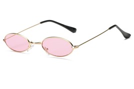 Retro Vintage Small Round Oval Sunglasses For Men and Women UV Protection - £22.37 GBP