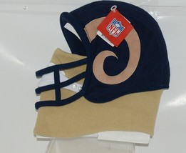 NFL Ultimate Fan Fleece Helmet Los Angels Rams Vintage Look Size Large - $24.99