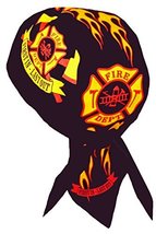 Buy Caps and Hats Fire Department First in Last Out Skull Cap Firefighter Gift C - £10.21 GBP