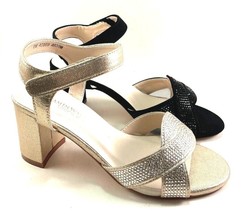 Touch Ups Cam Mid Block Heel Embellished Dress Sandal Choose Sz/Color - £61.98 GBP