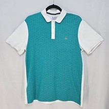 Original Penguin Polo Shirt Mens Large Teal, White Golf Casual Classic P... - $14.01