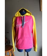 Nike Therma-Fit Women&#39;s Pink/Yellow Long Sleeve Athletic Hoodie ~XS~ 454... - £13.92 GBP