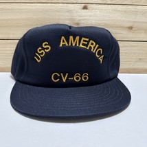 Vintage USS America MILITARY Hat CV-66 Ship Hat New Made In USA By The B... - $29.60