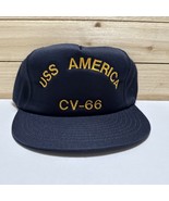Vintage USS America MILITARY Hat CV-66 Ship Hat New Made In USA By The B... - €25,78 EUR