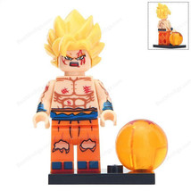 New Super Saiyan Goku (Wounded) Dragon Ball Z Minifigure Toy New Gift Kids - $13.97