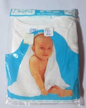 Vtg Carter&#39;s Double Breasted Gro-Snap long sleeve Baby shirts 2 pk New - £19.77 GBP