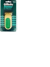 Gillette Sensor (1992) for Women 1 Refillable Razor &amp; Cartridge w/Aloe VTG NOS - £62.48 GBP