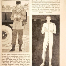 1929 Hanes Underwear Men Boys Cotton Advertisement Antique Clothing DWY10 - $27.41 CAD