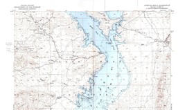 Overton Beach Quadrangle Nevada 1953 Topo Map Vintage USGS 15 Minute Topographic - £13.28 GBP