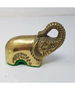 Elephant Figurine Good Luck Vintage Small Modern Brass Desktop Cast  - £13.35 GBP