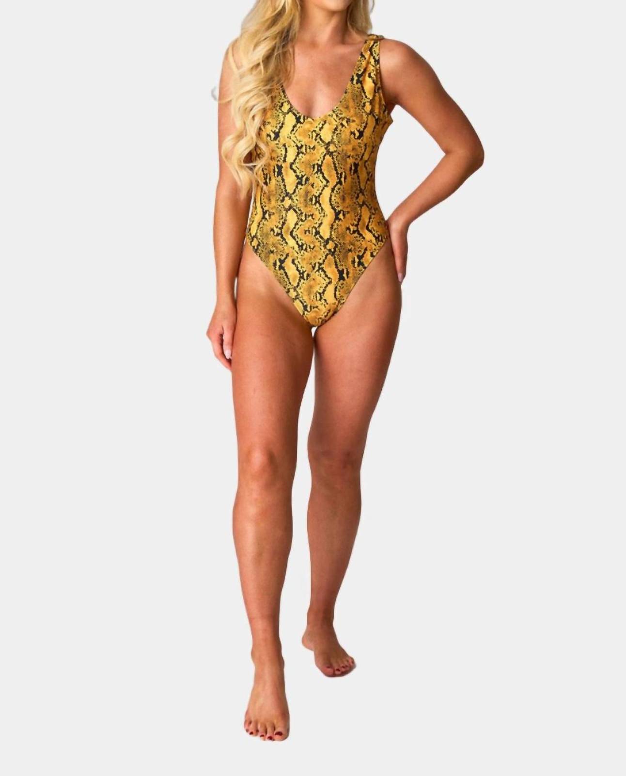 Buddylove bondi one-piece swimsuit in Snake Charmer