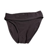 Sweet Escape High Waisted Fold Over Bikini Bottom Size 10 Dark Brown Ruc... - $15.57 CAD