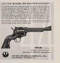 1956 Print Ad Ruger .44 Magnum Single Action Revolvers Southport,Connecticut - £12.21 GBP