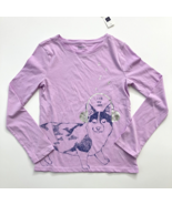 Gap Kids Girl Long Sleeve Pink Shirt Corgi Dog I Love My Jam L (10) - £6.96 GBP