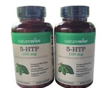 Naturewise 5-HTP 100mg Hydroxytryptophan w/ B6 120 Veg Caps x 2 Bottles ... - $18.80