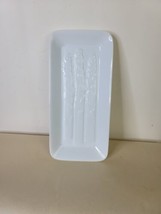 Asparagus Serving Plate White Ceramic 9 x 4 inches - $14.85