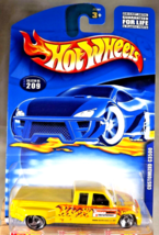 2000 Hot Wheels Collector #209 CUSTOMIZED C3500 Yellow w/Chrome SB Spoke Wheels - £7.66 GBP