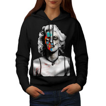 Wellcoda Skull Celebrity Womens Hoodie, Paint Casual Hooded Sweatshirt - £29.41 GBP