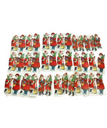 Vintage Die Cut Santas Father Christmas Scraps PBZ 1220 33557 Printed In Germany - $44.03