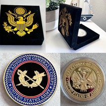 Us Army (Jag) Judge Advocate Generals&#39; Corps Challenge Coin With Velvet Case - £15.50 GBP