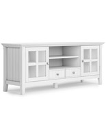 Acadian White 60&quot; TV Media Stand | Modern Entertainment Center - $730.77 CAD