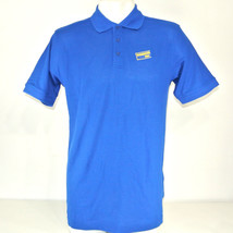 Blockbuster Video 1990s Employee Uniform Polo Shirt Blue Size M Medium New - £24.62 GBP